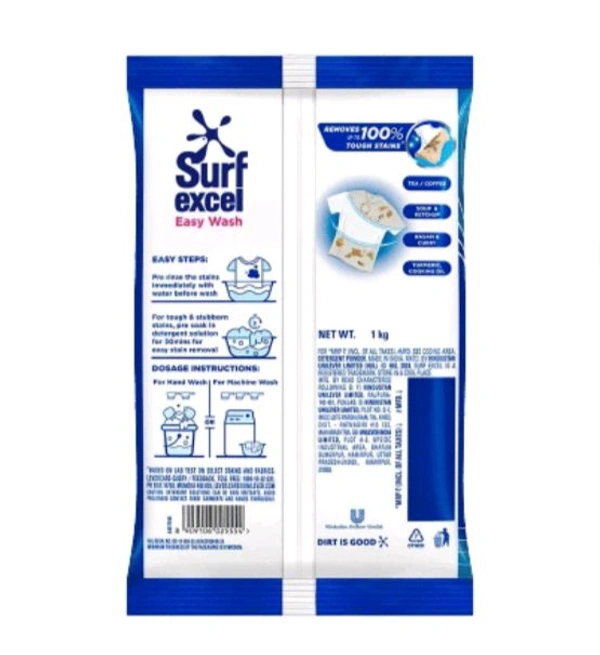 Surf Excel Easy Wash Powder -1 × 3 kg