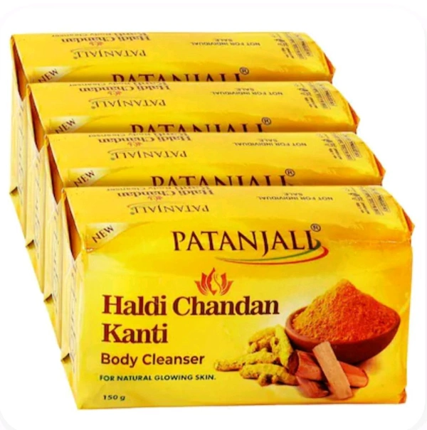 Patanjali Haldi Chandn kanty Body Cleanser-100g×5