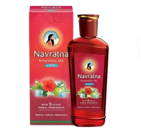 Navratan Ayurvedic Cool Hair Oil Vith 9 Actvine 500ml