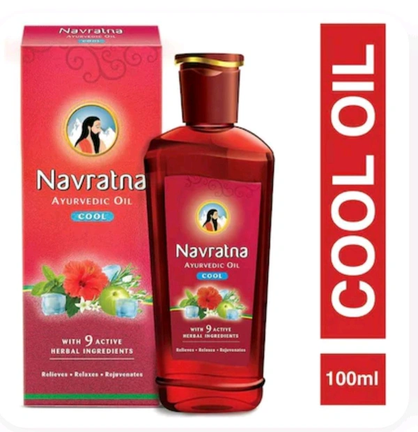 Navratan Ayurvedic Cool Hair Oil Vith 9 Actvine 500 Ml