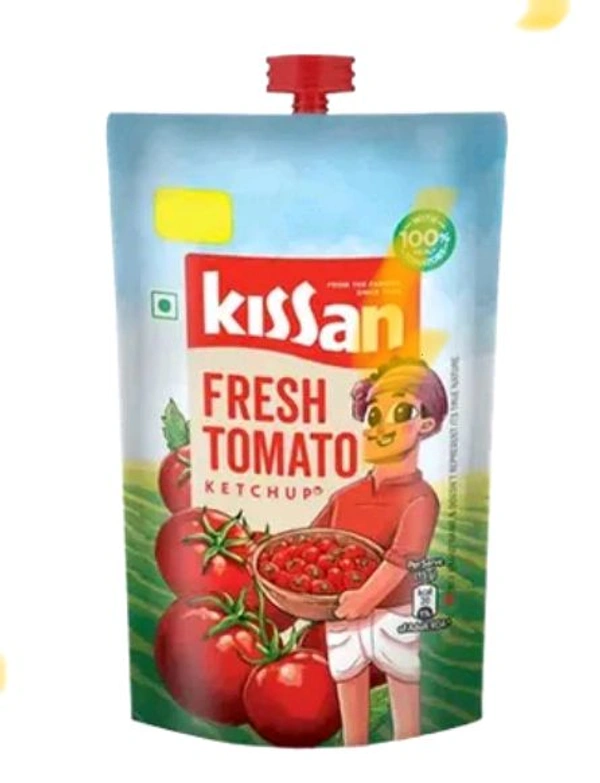 Kissan Fresh Tomato Ketchup (Pouch) 90 Gr - Green