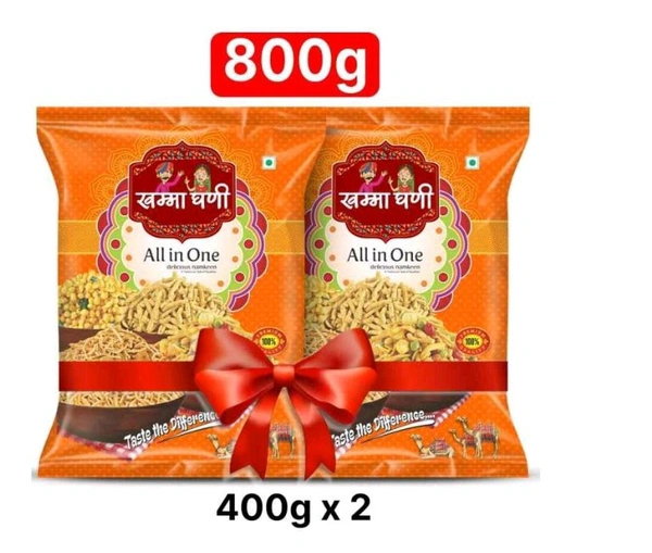 Khamma Ghani All In One Namkeen 400g×2 
