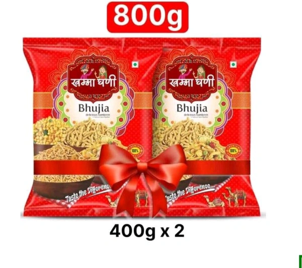 Khamma Ghani Bhujai Namkeen 400g 1+1=2