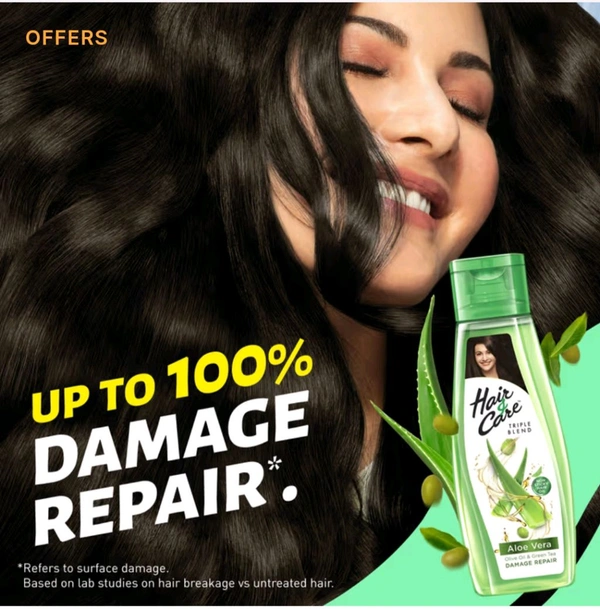 Hair Care Triple Blend Aloe Vera Non Sticky Hair Oil 300 Ml