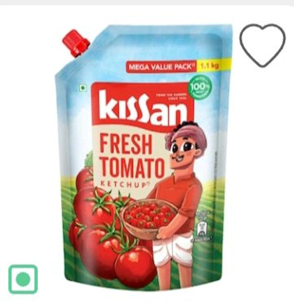 Kissan Fresh Tomato Ketchup (Pouch) 1.1 lit 