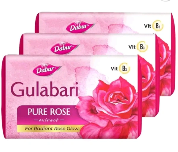 Dabur Gulabari Pure Rosse 150gm ×3