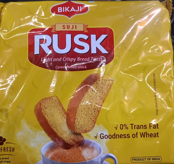 Bikaji Suji Rusk Ligh And Crispy Bread Toast 300 g