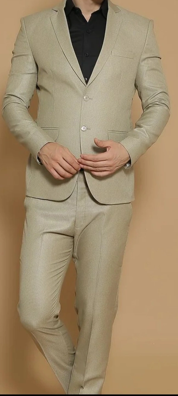 TAN 2 Piece Suit - Tan, 42