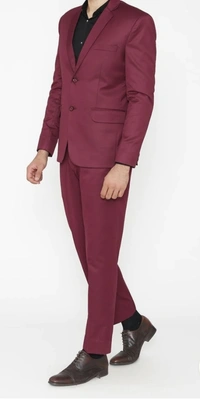 Mehroon 2 Piece Suit - Wine Berry, 36
