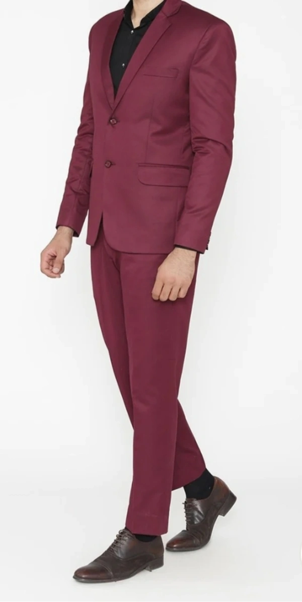 Mehroon 2 Piece Suit - Wine Berry, 36
