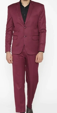 Mehroon 2 Piece Suit - Wine Berry, 44