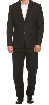 Coffee Brown 2 piece Suit - Metallic Bronze, 34