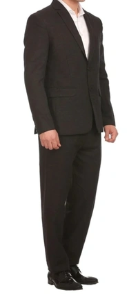 Coffee Brown 2 piece Suit - Metallic Bronze, 46