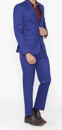 Royal Blue 2 Piece Suit - Blue, 40