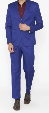 Royal Blue 2 Piece Suit - Blue, 40