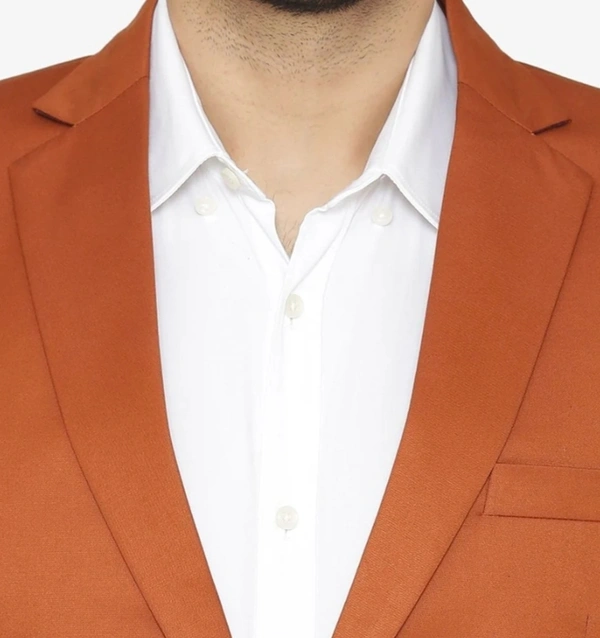 LIGHT ORANGE 2 PIECE SUIT - Bittersweet, 46