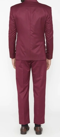 Mehroom 3 Piece Suit  - Maroon, 42