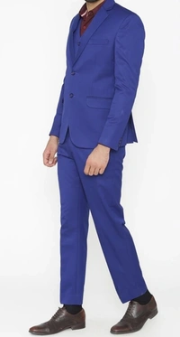 Royal Blue 3 Piece Suit - Blue, 34