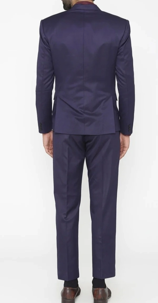 Navy Blue 3 Piece Suit - Deep Blue, 40