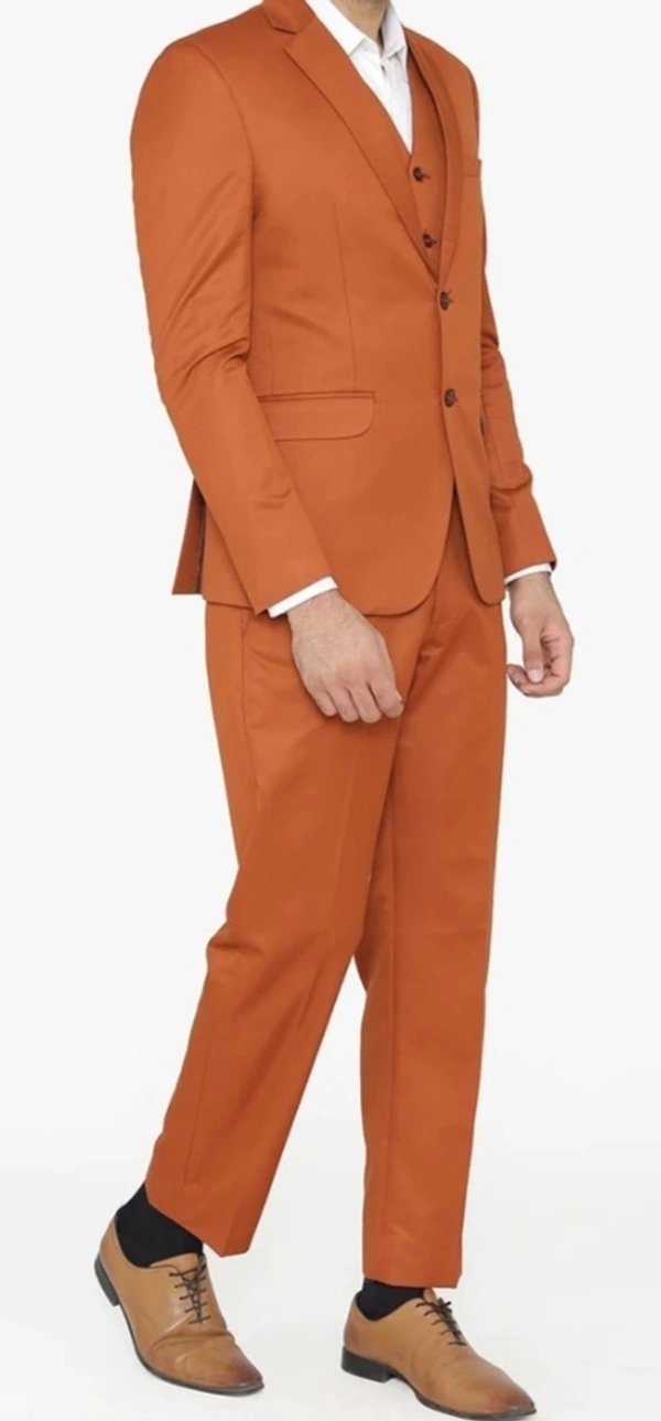 Copper 3 Piece Suit - Chestnut, 34