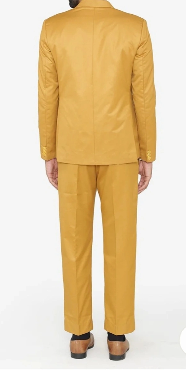 Mustard Yellow 3 Piece Suit  - Corn, 34
