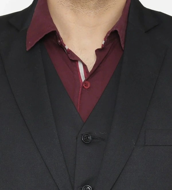 BLACK 3piece Suit - Black, 42