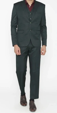Bottle Green 3 Piece Suit - Mallard, 36