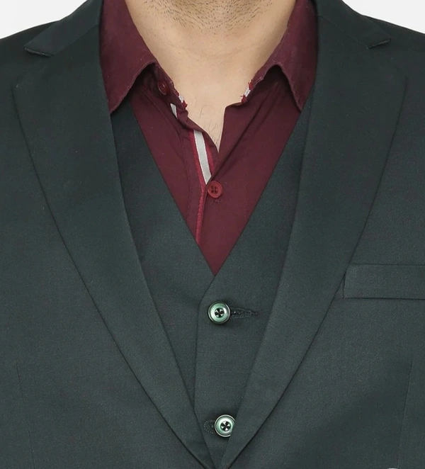Bottle Green 3 Piece Suit - Mallard, 50