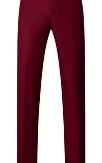 Mehroon 3 Piece Benstroke Suit - Merlot, 34