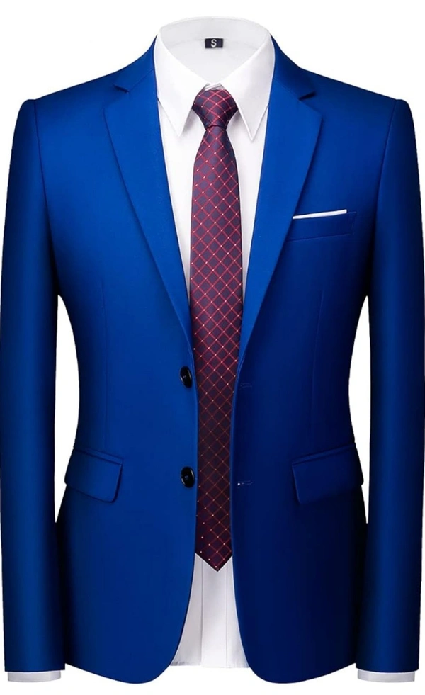 Royal Blue Benstroke 3 Piece Suit  - Blue, 48