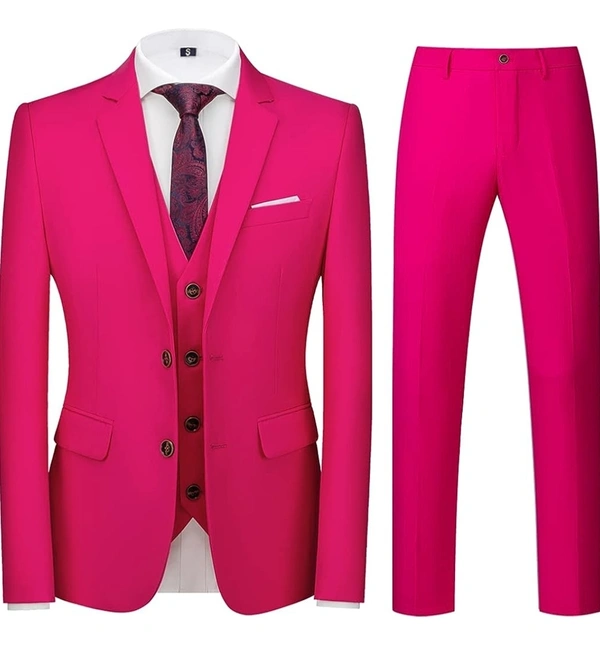 Cherry Benstroke 3 Piece Suit - Red Violet, 36