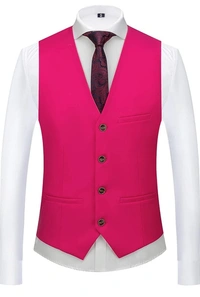 Cherry Benstroke 3 Piece Suit - Red Violet, 38