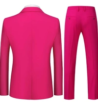 Cherry Benstroke 3 Piece Suit - Red Violet, 42