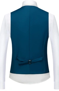 Peacock 3 Piece Benstroke Suit - Teal Blue, 50