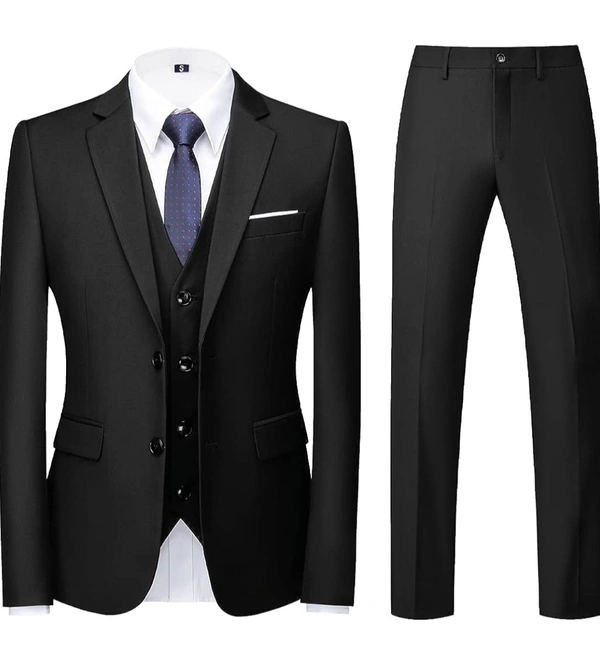 Black Benstroke 3 Piece Suit  - Black, 34