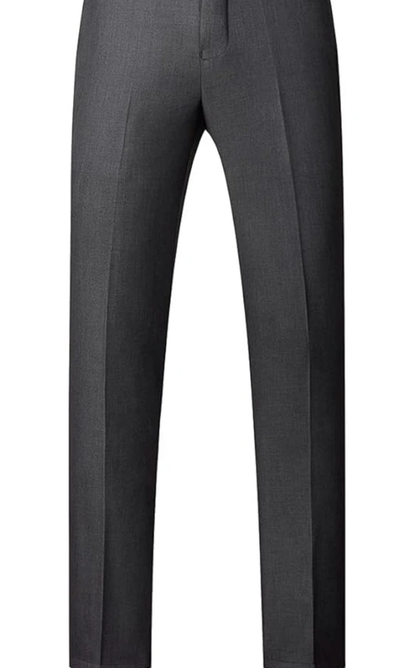 Mettalic Grey Benstroke 3 Piece Suit - Dorado, 40