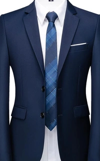 Navy Blue Benstroke 3 Piece Suit - Port Gore, 34