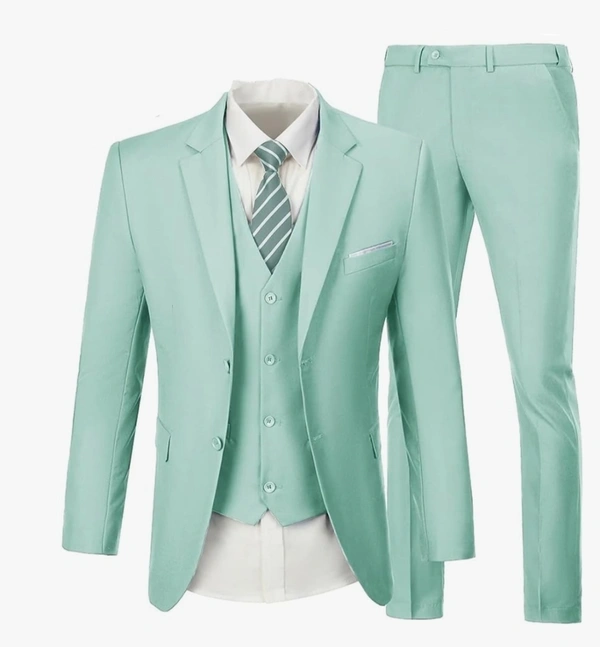 Sea Green Benstroke 3 Piece Suit - Mint Green, 50