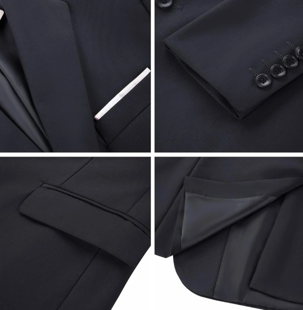 Black Knitted Blazer - Black, 42