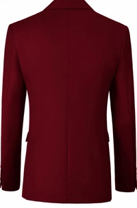 Mehroon Knitted Blazer  - Maroon, 46