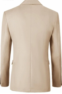 Beige Knitted Blazer - Papaya Whip, 36