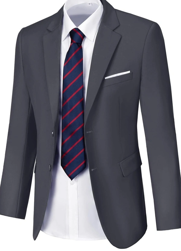 Mettalic Grey Knitted Blazer  - Dorado, 46