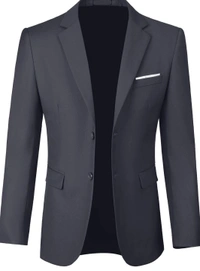 Mettalic Grey Knitted Blazer  - Dorado, 46