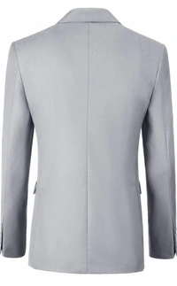 Light Grey Knitted Blazer  - Silver, 48