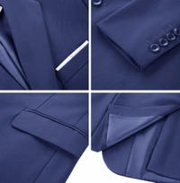Mettalic Blue - Navy Blue, 46