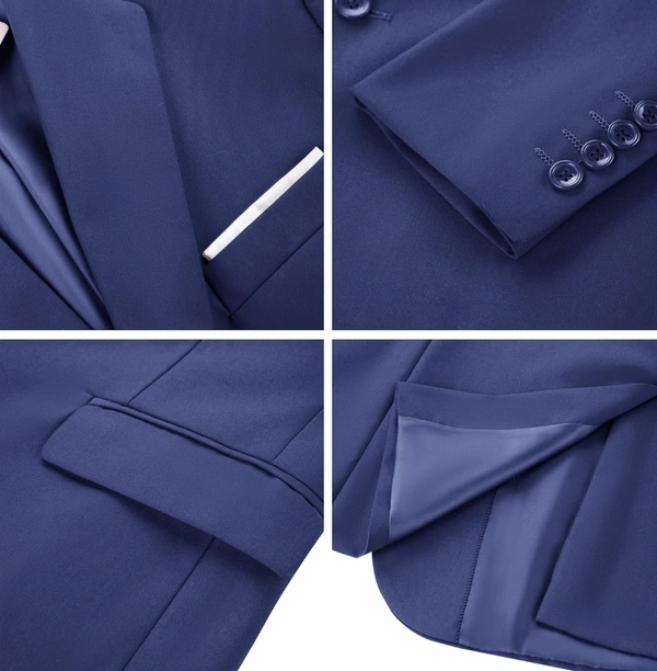 Mettalic Blue - Navy Blue, 46