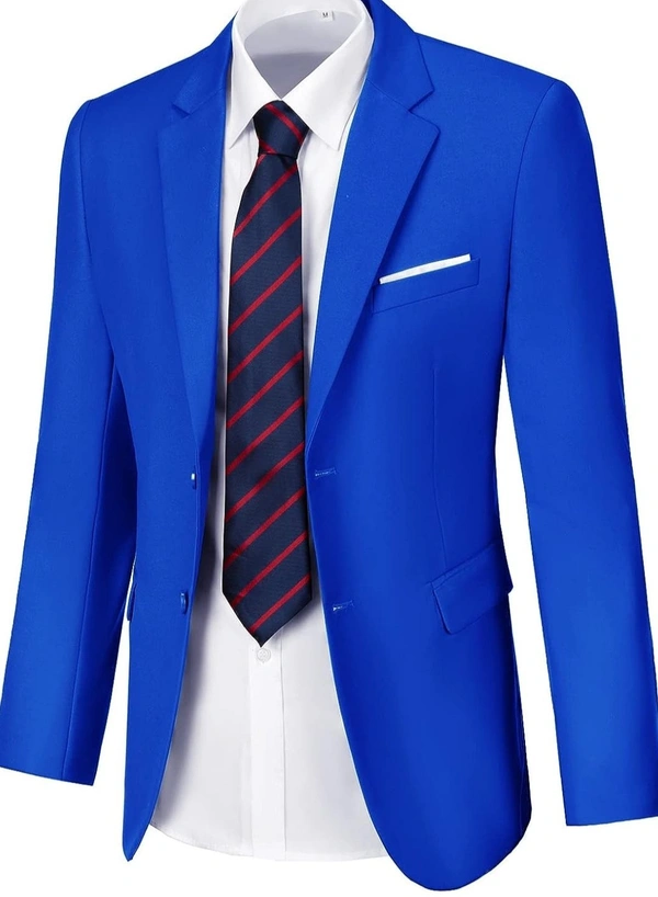 Royal Blue Knitted Blazer - Blue, 34
