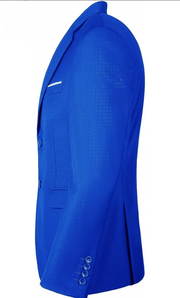 Royal Blue Knitted Blazer - Blue, 40