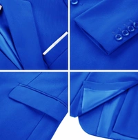 Royal Blue Knitted Blazer - Blue, 48