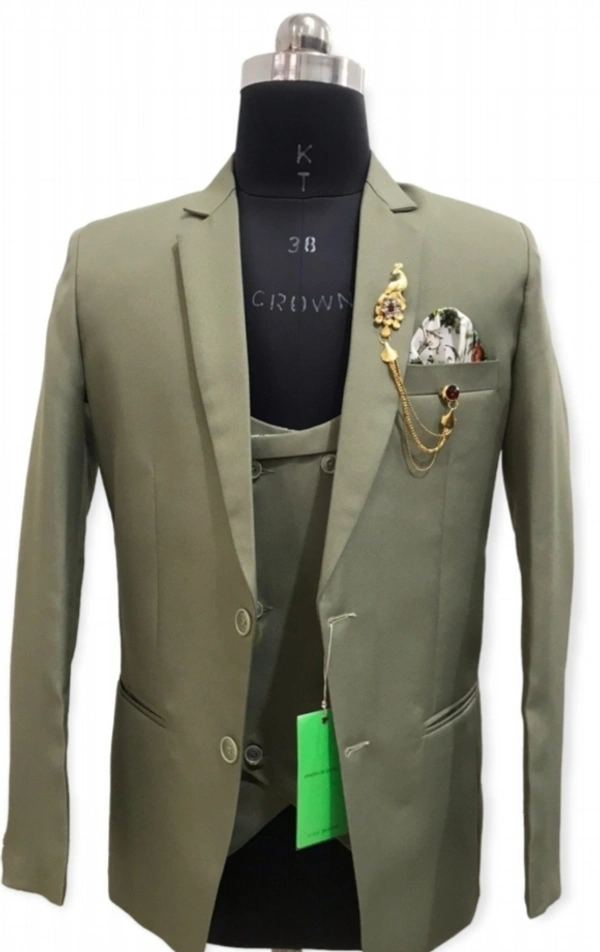 Pista Green 3 Piece Suit - Sprout, 42